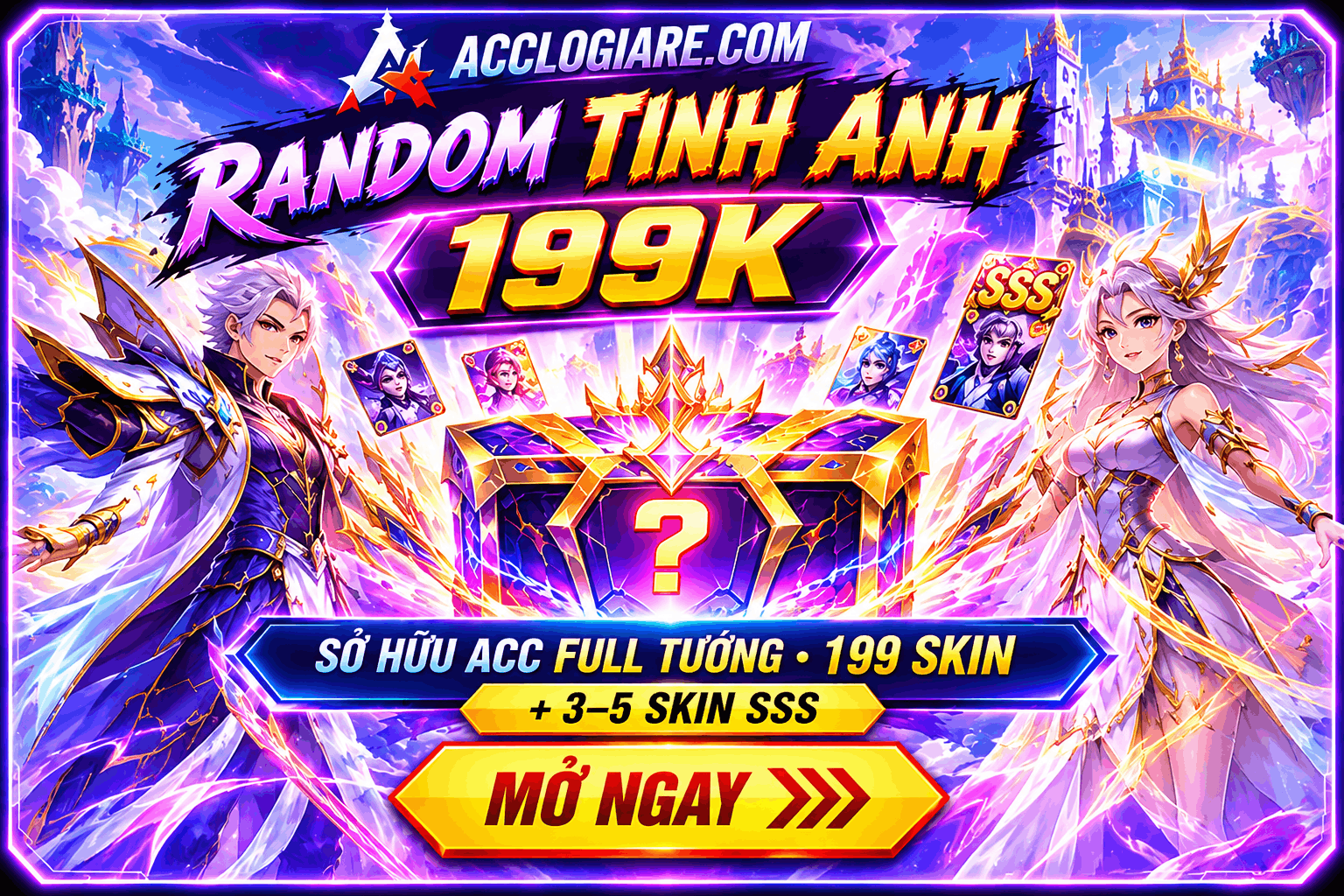 RANDOM SĂN VIP 199K FULL TƯỚNG
